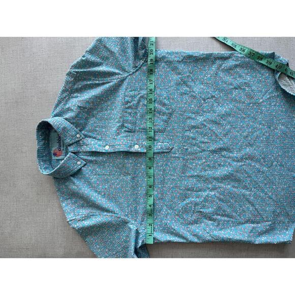 Chubbies Tiny Oysters Blue and Pink Performance Polo Size Small - Picture 4 of 6